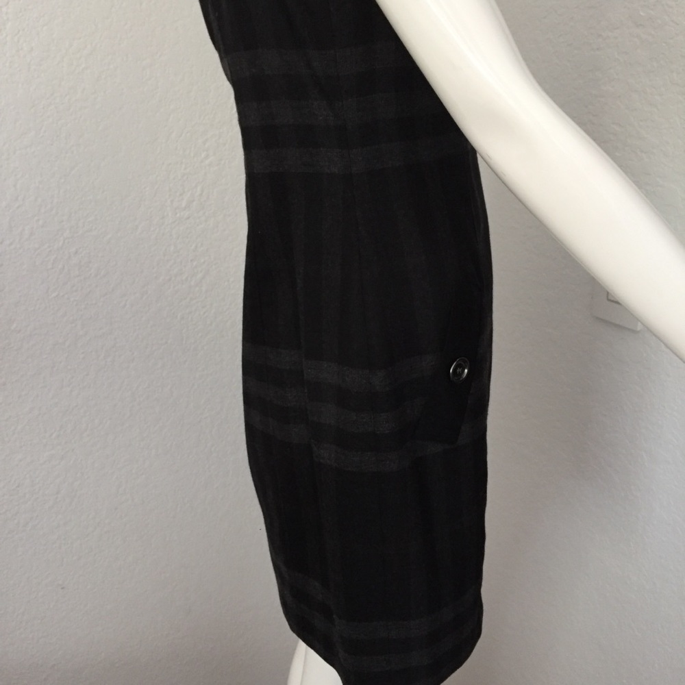 Burberry gray check shift wool dress - Picture 9 of 13